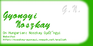 gyongyi noszkay business card